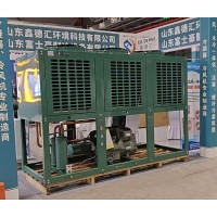 比泽尔、大明V型半封箱式制冷机组 空调翅片式冷凝器蒸发器